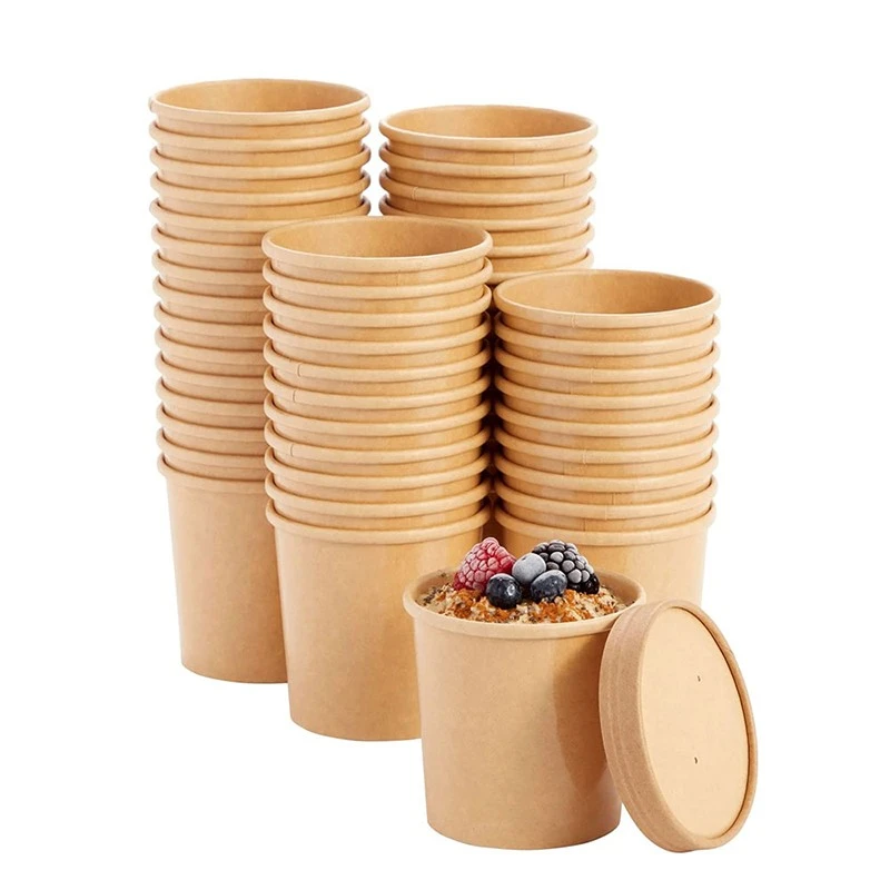 16 oz paper soup cups with lids
